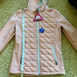 Pink Snozu water resistant jacket NWT